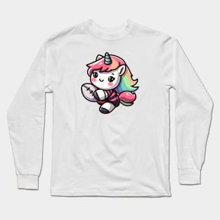 Rugby Unicorn Olympics 🏉🦄 - Tackle the Cuteness! Long Sleeve T-Shirt